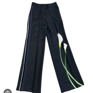 Black Satin Calla Lily Wide Leg Pant Victoria Beckham for Target